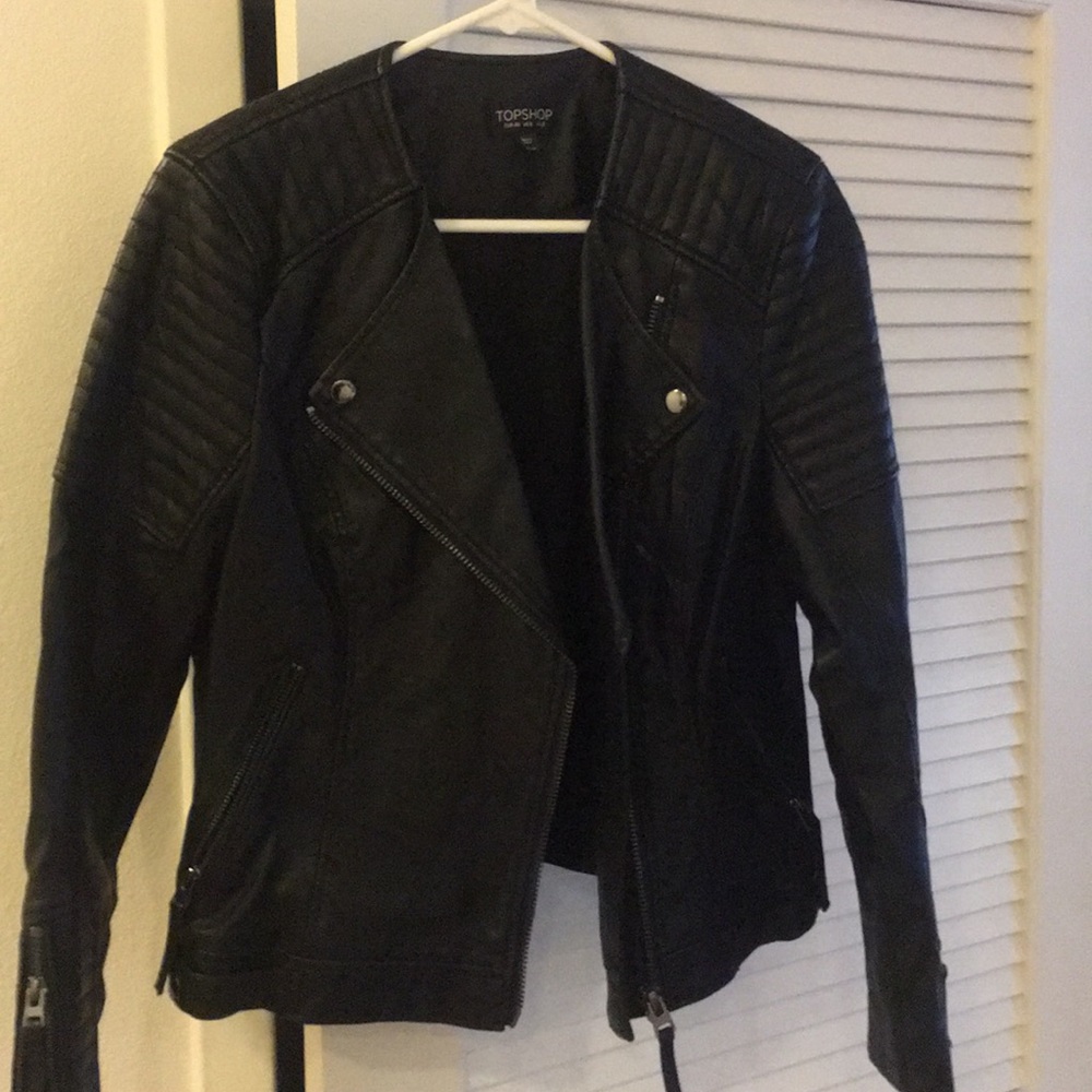 Faux leather moto jacket ❤️
